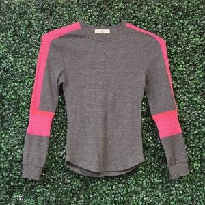 NATURAL LIFE Charcoal Long Sleeve with Neon Pink Panels